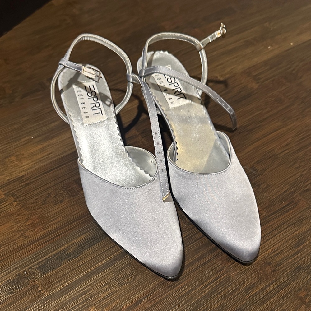 Esprit Women's Metallic Silver Heels